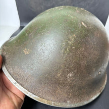 Load image into Gallery viewer, Original WW2 British / Canadian Army Mk3 Combat Helmet & Liner - The Militaria Shop