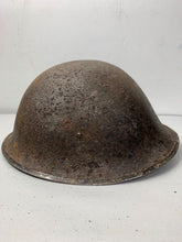 Load image into Gallery viewer, Mk3 Canadian / British Army Original WW2 Turtle Helmet High Rivet - The Militaria Shop