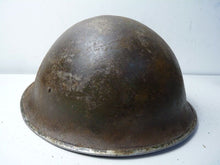 Load image into Gallery viewer, Mk3 Canadian / British Army Original WW2 Turtle Helmet High Rivet - The Militaria Shop