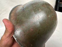 Load image into Gallery viewer, Mk3 Canadian / British Army Original WW2 Turtle Helmet High Rivet - The Militaria Shop