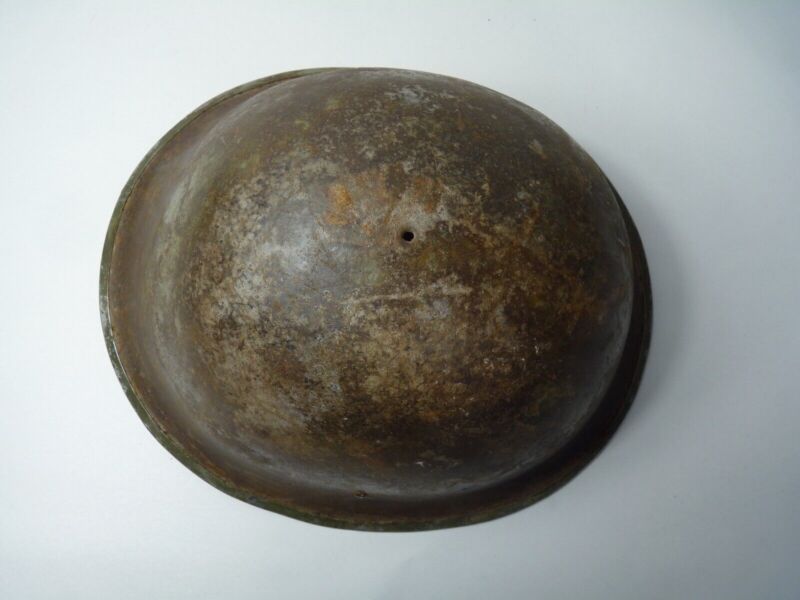 Mk3 Canadian / British Army Original WW2 Turtle Helmet High Rivet - The Militaria Shop