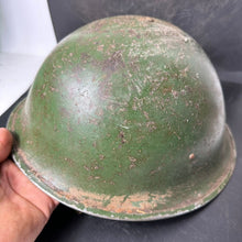 Load image into Gallery viewer, Original WW2 British / Canadian Army Mk3 Combat Helmet & Liner - The Militaria Shop
