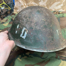 Charger l'image dans la galerie, Original WW2 British / Canadian Mk3 Army Combat Turtle Helmet - The Militaria Shop