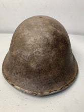 Load image into Gallery viewer, Mk3 Canadian / British Army Original WW2 Turtle Helmet High Rivet - The Militaria Shop
