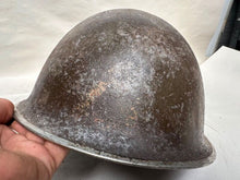Load image into Gallery viewer, Mk3 Canadian / British Army Original WW2 Turtle Helmet High Rivet - The Militaria Shop