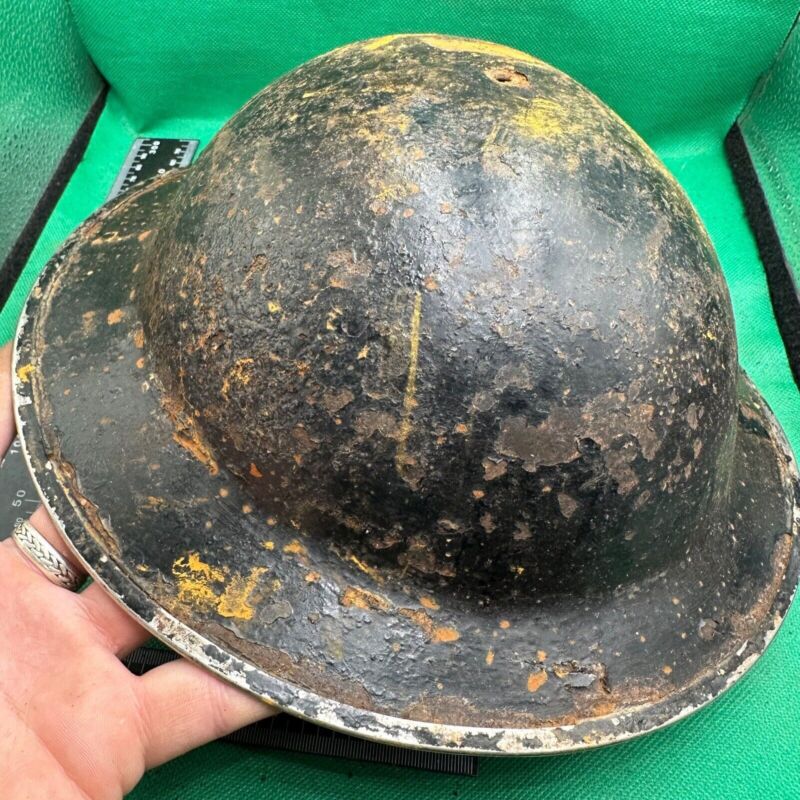 British Army Mk2 Brodie Helmet - Original WW2 - South African Manufactured - The Militaria Shop