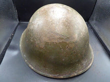 Load image into Gallery viewer, Mk3 Canadian / British Army Original WW2 Turtle Helmet High Rivet - The Militaria Shop