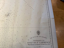 Load image into Gallery viewer, WW2 British 1952 Dated ADMIRALTY EDITION map of THE GULF OF ST. LAWRENCE. - The Militaria Shop