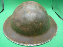 Load image into Gallery viewer, Original WW2 South African Army Mk2 Brodie Helmet - British Style Combat Helmet - The Militaria Shop
