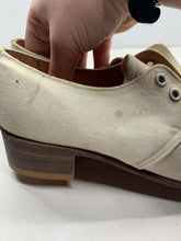Load image into Gallery viewer, Original WW2 British Army Women's White Summer Shoes - ATS WAAF - Size 230 - The Militaria Shop