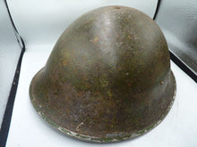 Load image into Gallery viewer, Mk3 Canadian / British Army Original WW2 Turtle Helmet High Rivet - The Militaria Shop