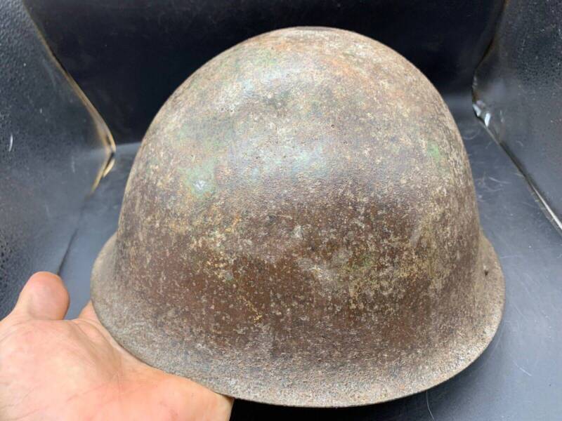 Original WW2 Onwards (1945-1952) British Army Mk4 Turtle Helmet - The Militaria Shop