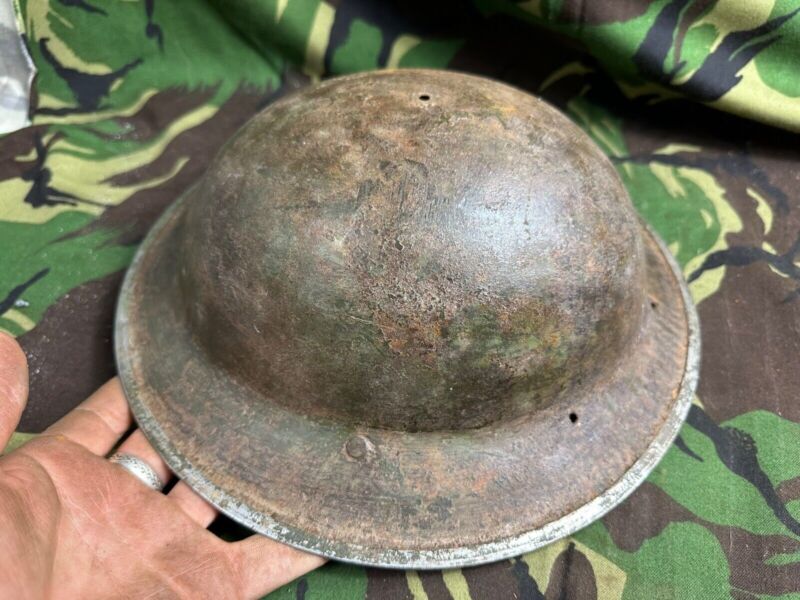 British Army Mk2 Brodie Helmet - Original WW2 - South African Manufactured - The Militaria Shop