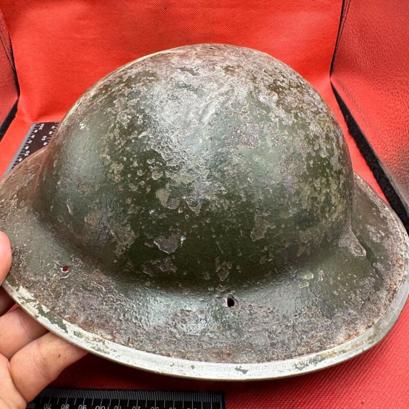 British Army Mk2 Brodie Helmet - Original WW2 - South African Manufactured - The Militaria Shop
