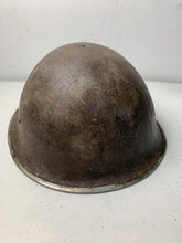 Load image into Gallery viewer, Mk3 Canadian / British Army Original WW2 Turtle Helmet High Rivet - The Militaria Shop