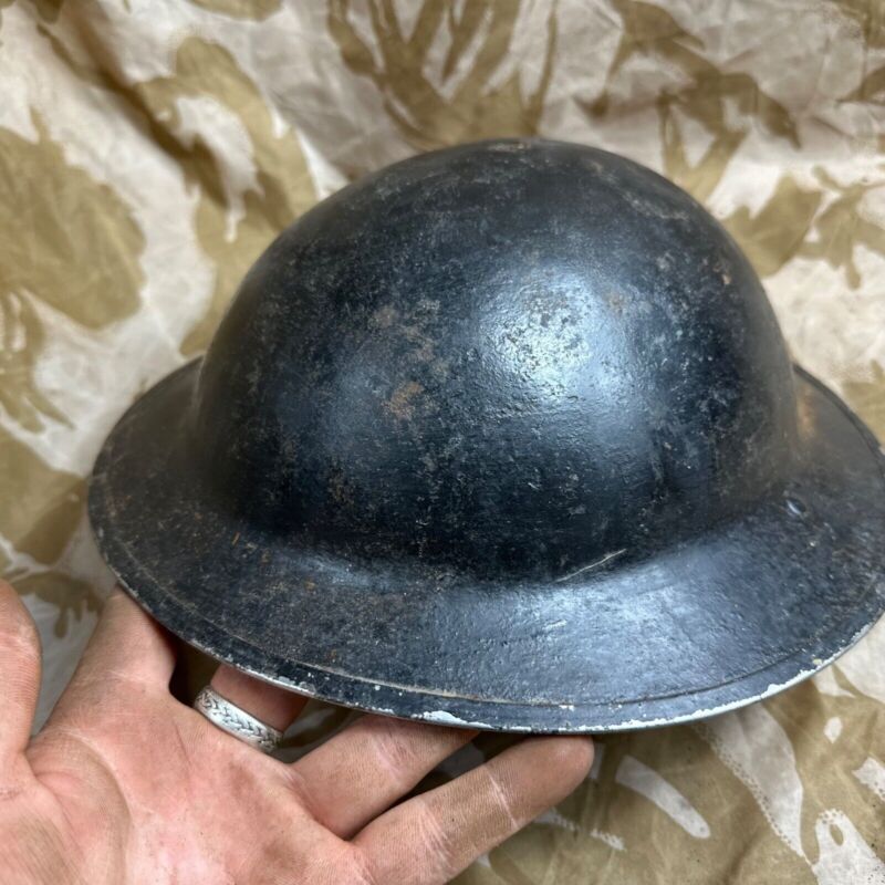 British Army Mk2 Brodie Helmet - Original WW2 - South African Manufactured - The Militaria Shop