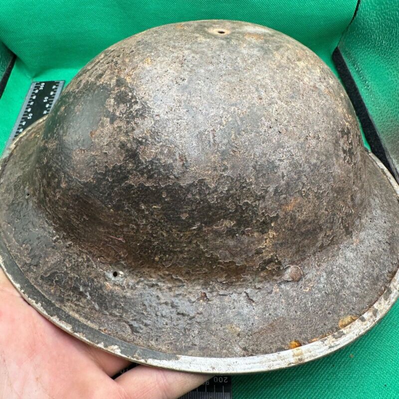 British Army Mk2 Brodie Helmet - Original WW2 - South African Manufactured - The Militaria Shop