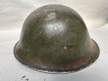 Load image into Gallery viewer, Mk3 Canadian / British Army Original WW2 Turtle Helmet High Rivet - The Militaria Shop
