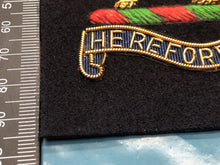 Load image into Gallery viewer, British Army Bullion Embroidered Blazer Badge - Herefordshire - The Militaria Shop