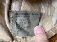 Load image into Gallery viewer, British Army Desert Storm Mk 6 Combat Lid - Desert DP Camouflage Cover. - The Militaria Shop