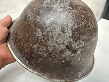 Load image into Gallery viewer, Mk3 Canadian / British Army Original WW2 Turtle Helmet High Rivet - The Militaria Shop
