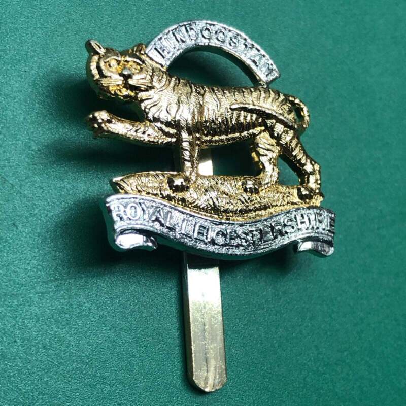 Original British Army Leicestershire Regiment Cap Badge - The Militaria Shop