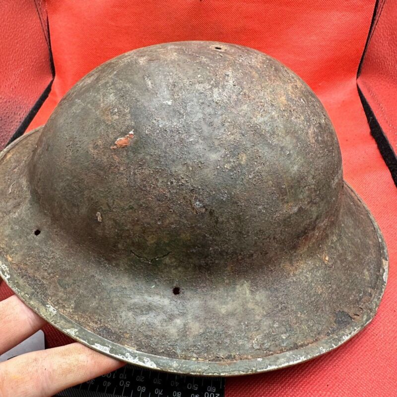 British Army Mk2 Brodie Helmet - Original WW2 - South African Manufactured - The Militaria Shop