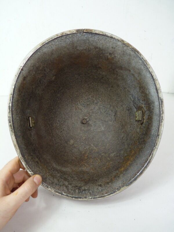 Original Mk3 Canadian / British Army WW2 Turtle Helmet High Rivet - The Militaria Shop
