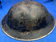 Load image into Gallery viewer, Original WW2 British Army Combat Helmet Mk2 Brodie - The Militaria Shop