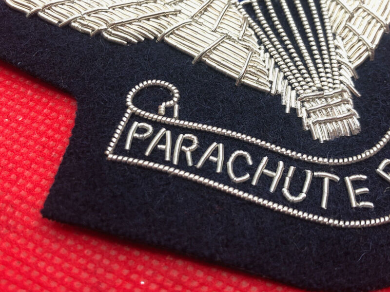 British Army Bullion Embroidered Blazer Badge - Parachute Regiment - The Militaria Shop