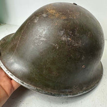 Load image into Gallery viewer, Original WW2 Helmet British / Canadian Army WW2 Mk3 Turtle Helmet - The Militaria Shop