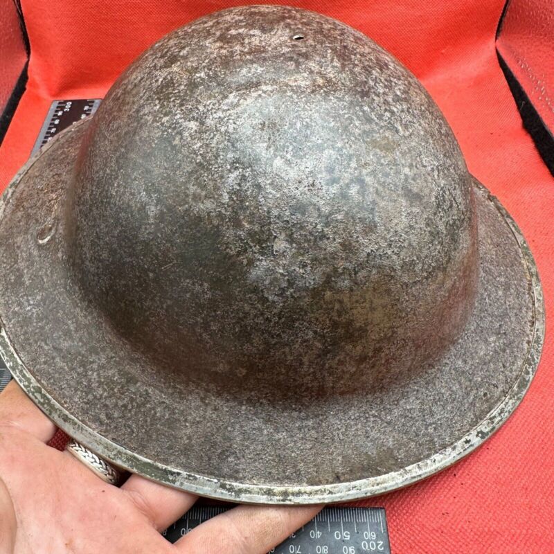 British Army Mk2 Brodie Helmet - Original WW2 - South African Manufactured - The Militaria Shop
