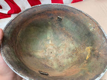 Load image into Gallery viewer, Original WW2 British / Canadian Mk3 Turtle Helmet Great Paint - The Militaria Shop