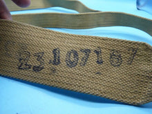 Load image into Gallery viewer, Original WW2 British Army 37 Pattern Canvass Shoulder Strap / Cross Strap - The Militaria Shop