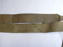 Load image into Gallery viewer, Original WW2 Pattern British Army L Straps Pair - 37 Pattern Webbing Haversack - The Militaria Shop