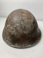 Load image into Gallery viewer, Mk3 Canadian / British Army Original WW2 Turtle Helmet High Rivet - The Militaria Shop