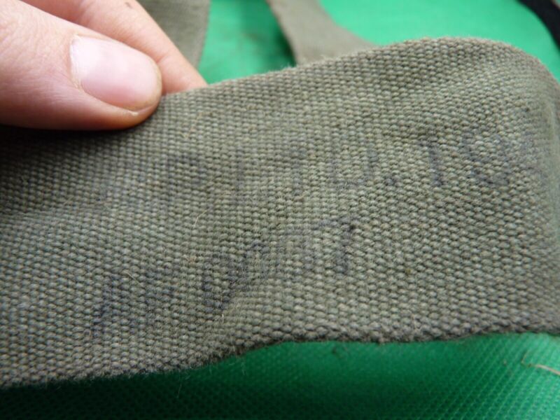 Original WW2 British Army 44 Pattern Equipment Strap - 1945 Dated - The Militaria Shop