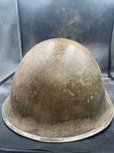 Load image into Gallery viewer, Original WW2 Canadian / British Army Mk3 High Rivet Turtle Helmet - The Militaria Shop