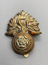 Load image into Gallery viewer, Original British Army WW2 Royal Fusiliers Cap Badge - The Militaria Shop