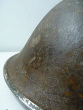 Load image into Gallery viewer, Mk3 Canadian / British Army Original WW2 Turtle Helmet High Rivet - The Militaria Shop