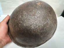 Load image into Gallery viewer, Mk3 Canadian / British Army Original WW2 Turtle Helmet High Rivet - The Militaria Shop