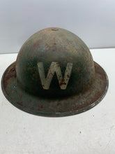 Load image into Gallery viewer, Original WW2 British Home Front Civil Defence Wardens Helmet & Liner - The Militaria Shop