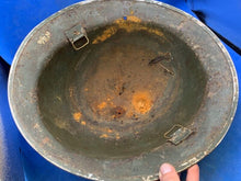 Load image into Gallery viewer, Original WW2 British Army South African Made Combat Helmet Mk2 Brodie - The Militaria Shop