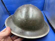 Load image into Gallery viewer, Original WW2 British Army Mk2 Combat Helmet Shell - South African - With Liner - The Militaria Shop