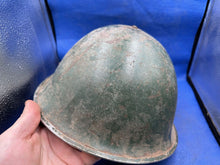 Load image into Gallery viewer, Original WW2 British Army Mk3 Combat Helmet & Liner Set - The Militaria Shop