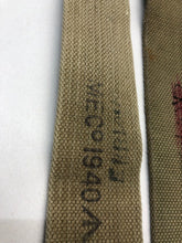 Load image into Gallery viewer, Original WW2 British Army 37 Pattern L Straps Pair - Wartime Dated - The Militaria Shop