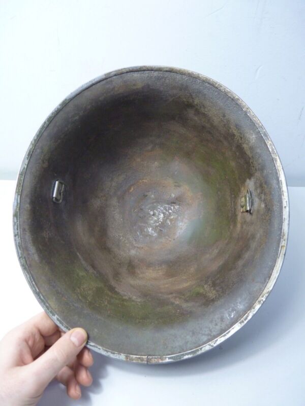 Mk3 Canadian / British Army Original WW2 Turtle Helmet High Rivet - The Militaria Shop