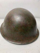 Load image into Gallery viewer, Mk3 Canadian / British Army Original WW2 Turtle Helmet High Rivet - The Militaria Shop