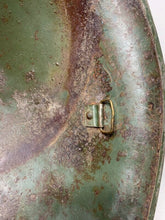 Load image into Gallery viewer, Mk3 Canadian / British Army Original WW2 Turtle Helmet High Rivet - The Militaria Shop
