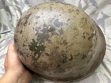 Load image into Gallery viewer, Original WW2 Canadian / British Army Mk3 High Rivet Turtle Helmet & Liner - The Militaria Shop